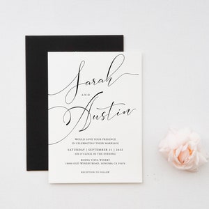 Wedding Invitation Suite Template Self-edit Printable Wedding Invitation Template Elegant Wedding invitation Download Edit with TEMPLETT image 2