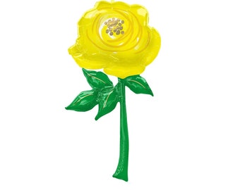 55" Yellow Flower Super Shape Foil Balloon