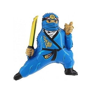 27&quot; Blue Ninja Warrior Foil Balloon