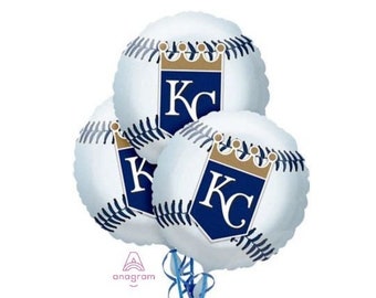 Kansas City Royals 3 Piece Baseball Foil Balloons