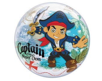 22" Jake and the Neverland Pirate Captain of the Never Seas Bubble Balloon