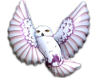 38" Snowy White Owl Jumbo Size Foil Balloon