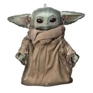 The Mandalorian Baby Yoda Child Star Wars Super Shape Foil Balloon with Silver Number Option 1-9 image 1