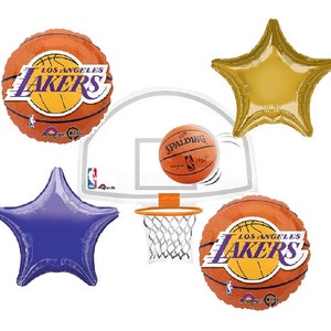 Los Angeles Lakers Basketball Balloon Set