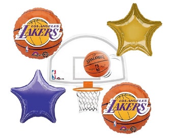 Los Angeles Lakers Basketball Balloon Set