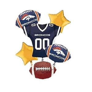 Anagram Denver Broncos NFL Football Party Balloon Bouquet