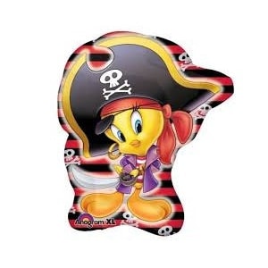 Globo de aluminio pirata Piolín Looney Tunes de 28"