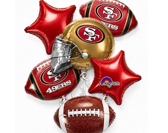 Anagram San Francisco 49ers NFL Football Party Balloon Bouquet