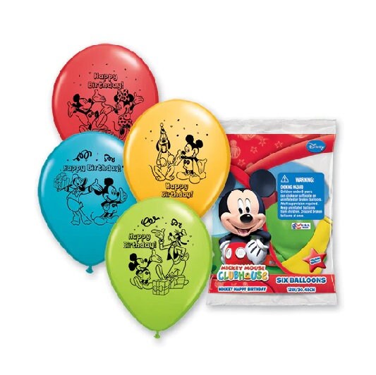 Mickey Mouse Birthday Decoration DIY Kit. Balloon column kit red, polka  dot, no helium or balloon stands needed easy directions. Makes