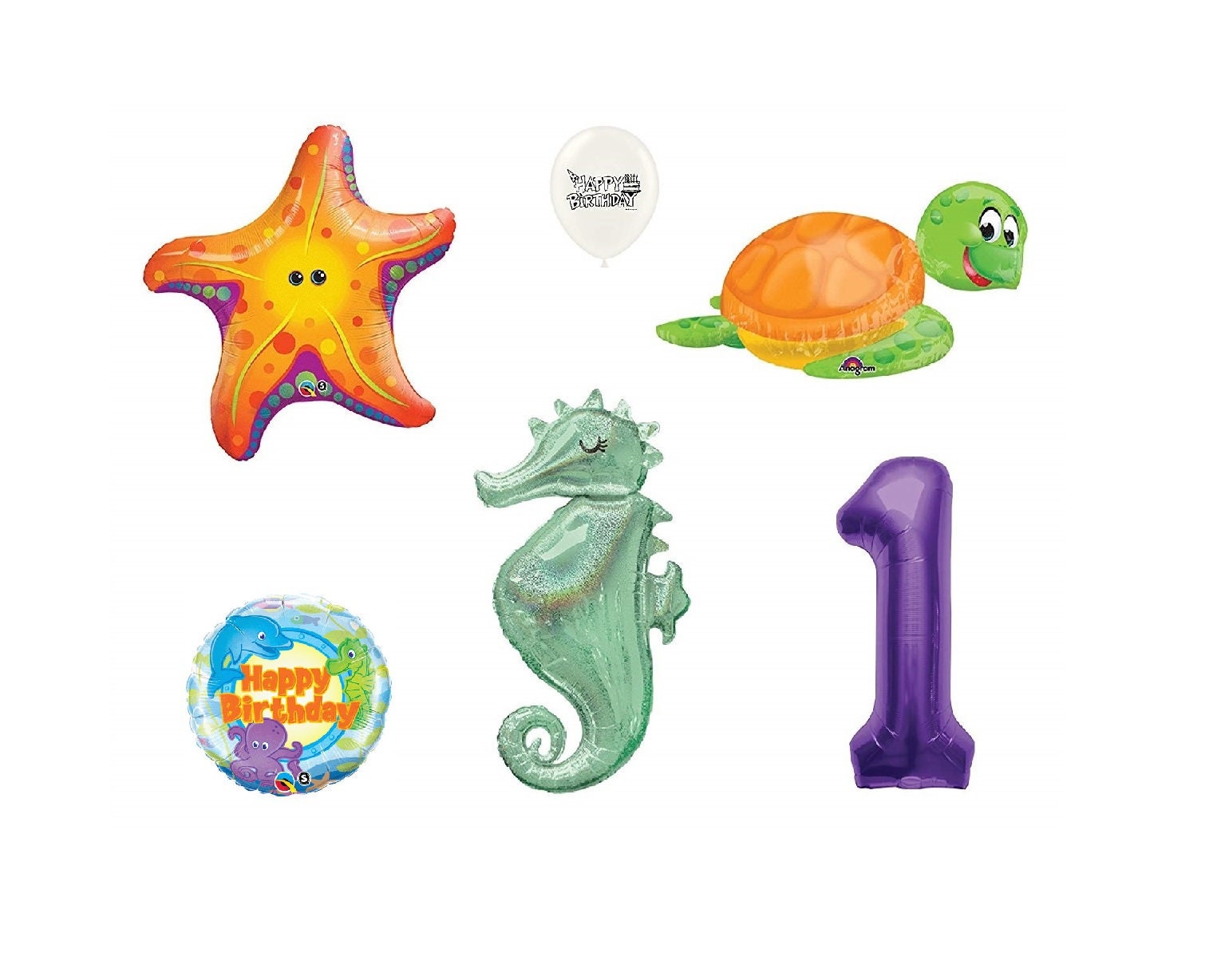 18 Happy Birthday Clear Stuffing Balloons 