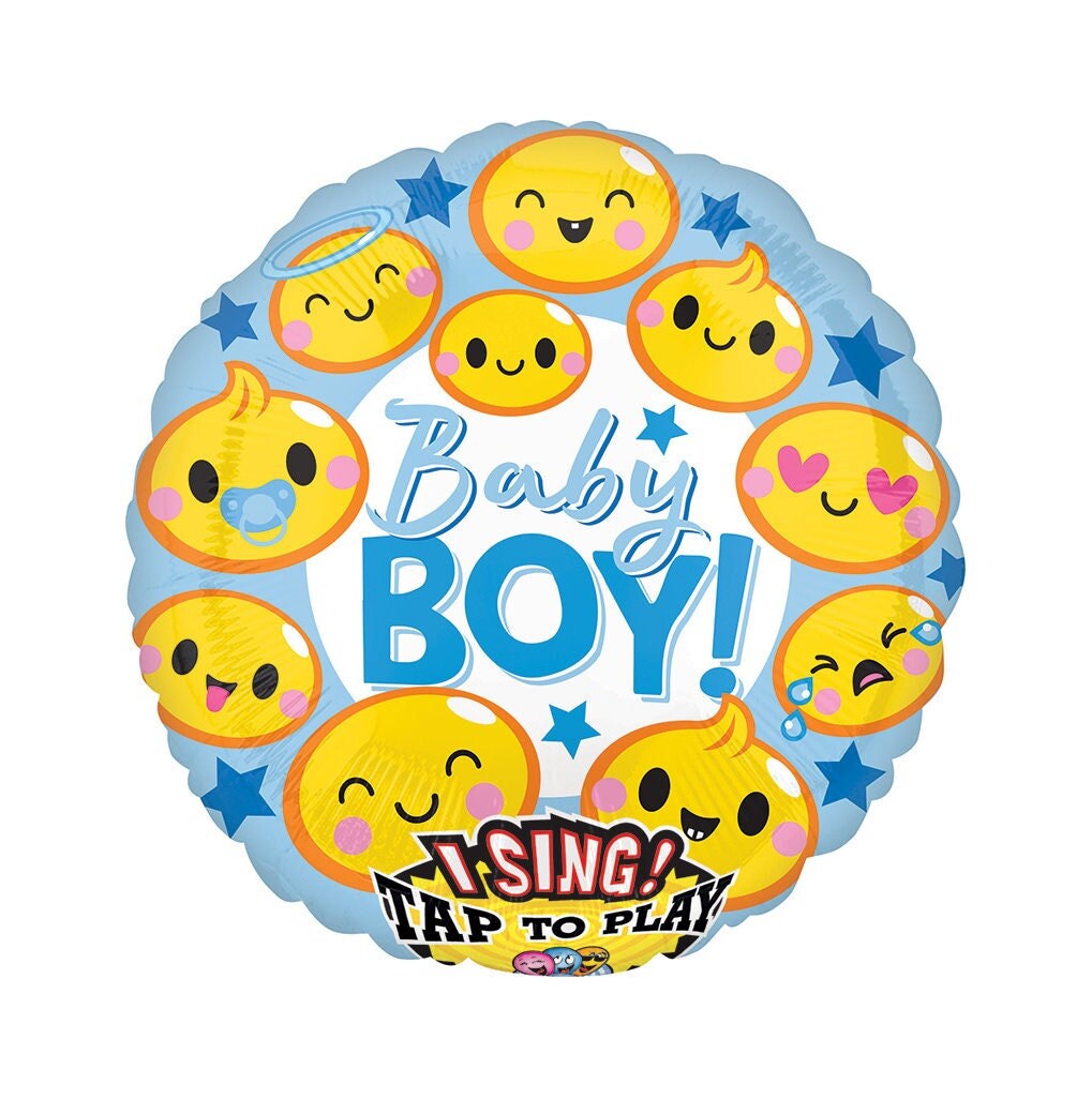 Its A Boy Balloon With Hearts and Dots 18, Baby Shower Balloon