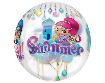 Shimmer and Shine 15 inch Orbz Balloon, great for girls, princess, magical, decoration, birthday parties