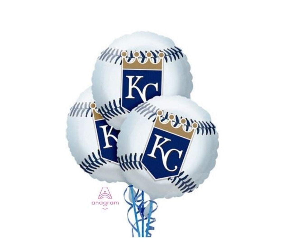 Ballon Souvenir Kansas City Royals – Design Argyle Marine Et Doré – Idéal Pour Les Fans De Baseball MLB