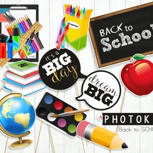 BACK TO SCHOOL Photo Booth Props / Instant Download - Etsy