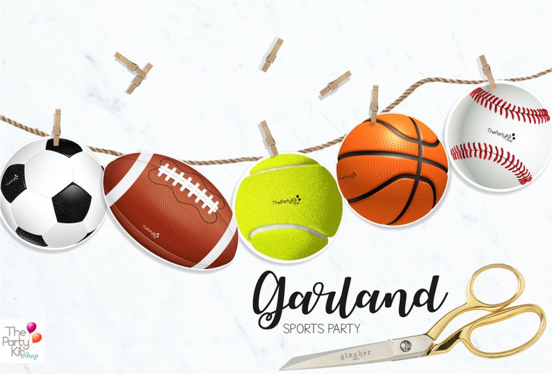 Sports printable banner instant download