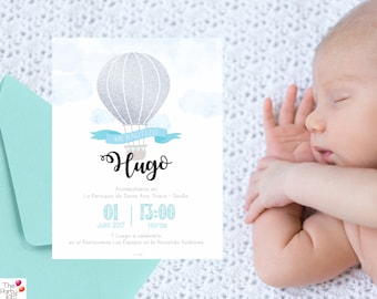 Printable invitation "Up and Away"/ Digital product