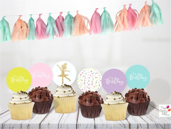 Ballerina Printable Toppers Instant Download By Thepartykitshop ballerina-printable-toppers-instant-download-by-thepartykitshop