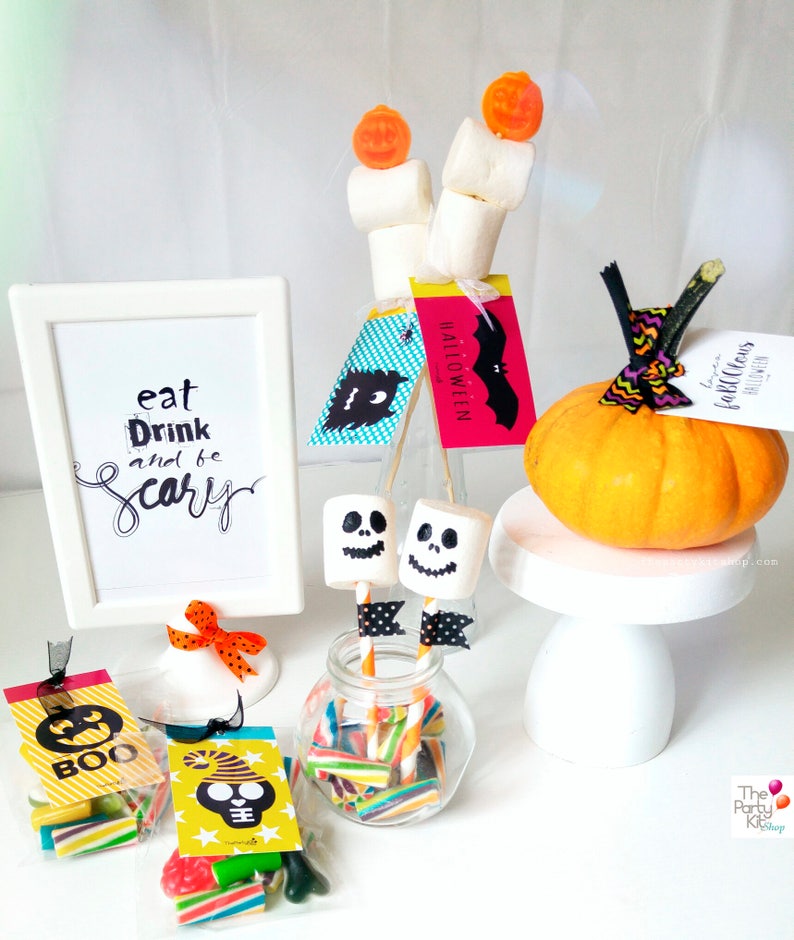 Eat drink & Be Scary Halloween printable sign/instant image 3