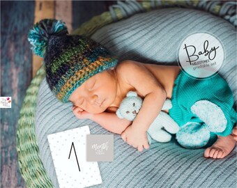 Modern printable Baby Milestone Cards/Instant Download