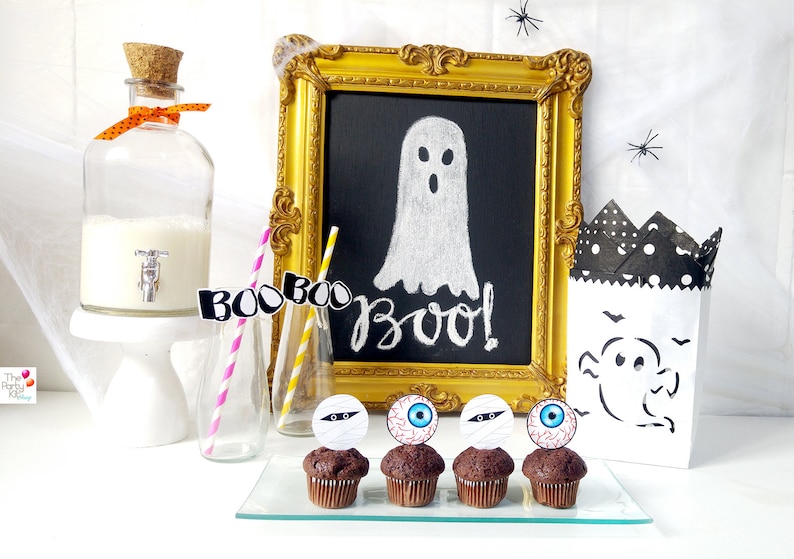 Halloween printable Toppers /  instant download image 0