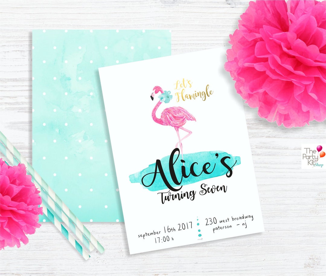 Let's Flamingle Custom Party Invitation / Digital Download - Etsy