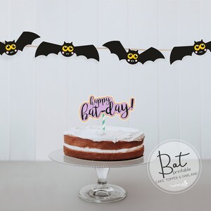 Decorazione di Halloween a forma di pipistrello, stampe di Halloween / Download immediato