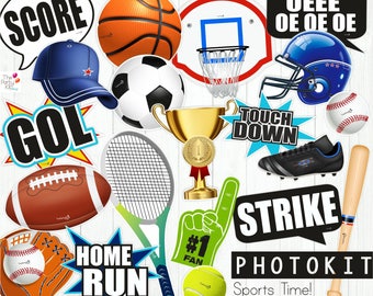 Sports Photo props, all sports party / instant download