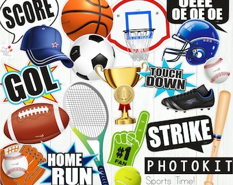 Sports Photo props, all sports party / instant download