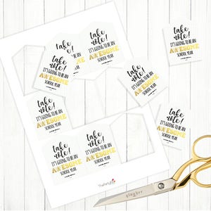 back to school gift tags Take Note / teachers gift tag, back to school printables / instant download image 3
