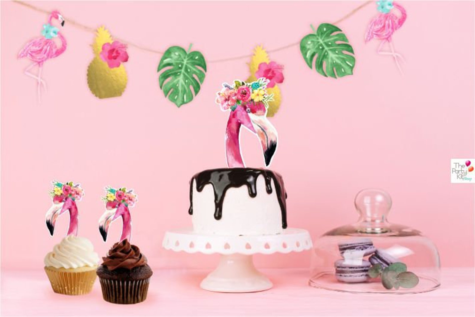 Flamingo Printable Cupcake Toppers/ INSTANT DOWNLOAD - Etsy