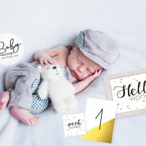 Cartes imprimables pour les étapes de la vie de bébé / Téléchargement instantané