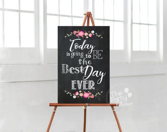 printable Chalkboard Wedding Sign /INSTANT DOWNLOAD