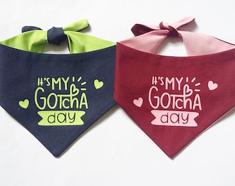 ANY COLOUR It's My Gotcha Day Birthday Dog Cat Bandana