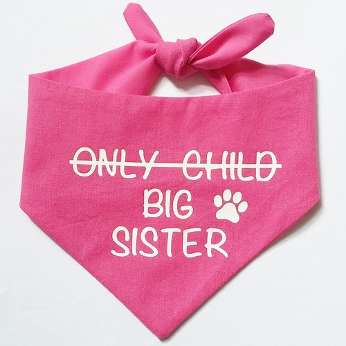 Big Sister Dog Bandana Etsy