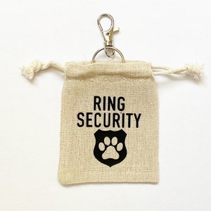 TOUS LES STYLES/COULEURS Sac pour alliances pour chien Porte-alliances personnalisé Sécurité Style3-ring security