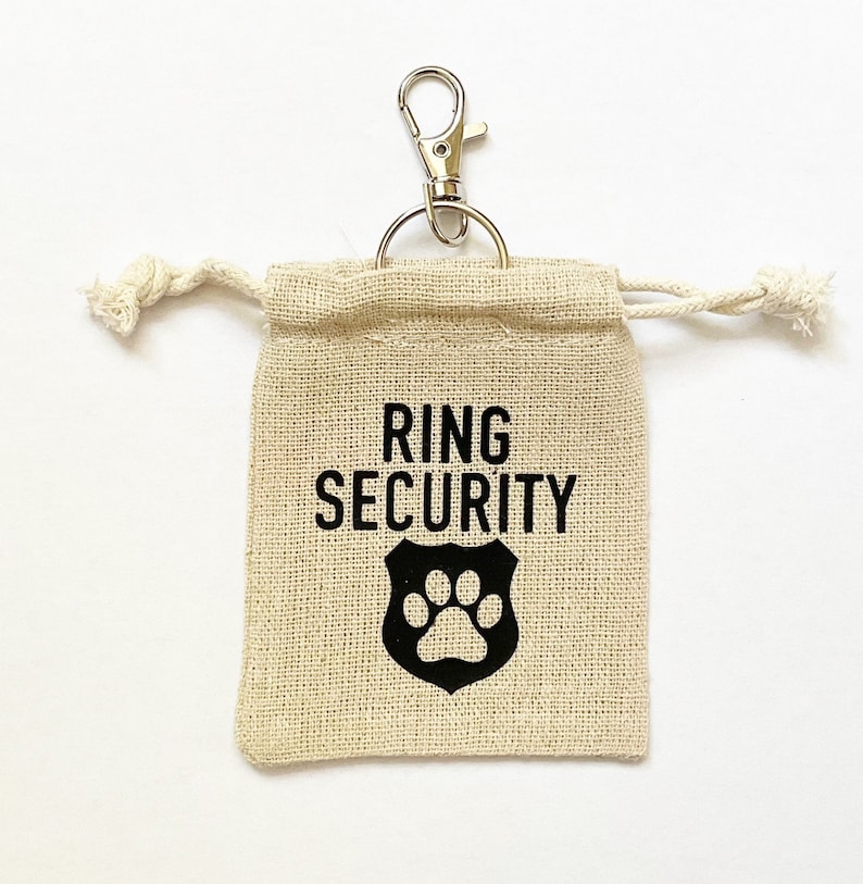 TOUS LES STYLES/COULEURS Sac pour alliances pour chien Porte-alliances personnalisé Sécurité Style3-ring security