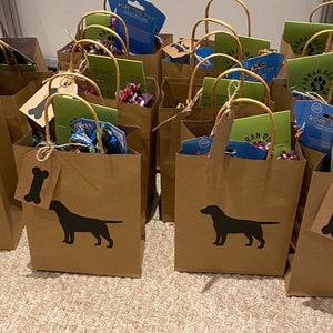 ANY BREED Dog Party Bag Favor Favour Gift Bags Dog themed Goody bag image 7