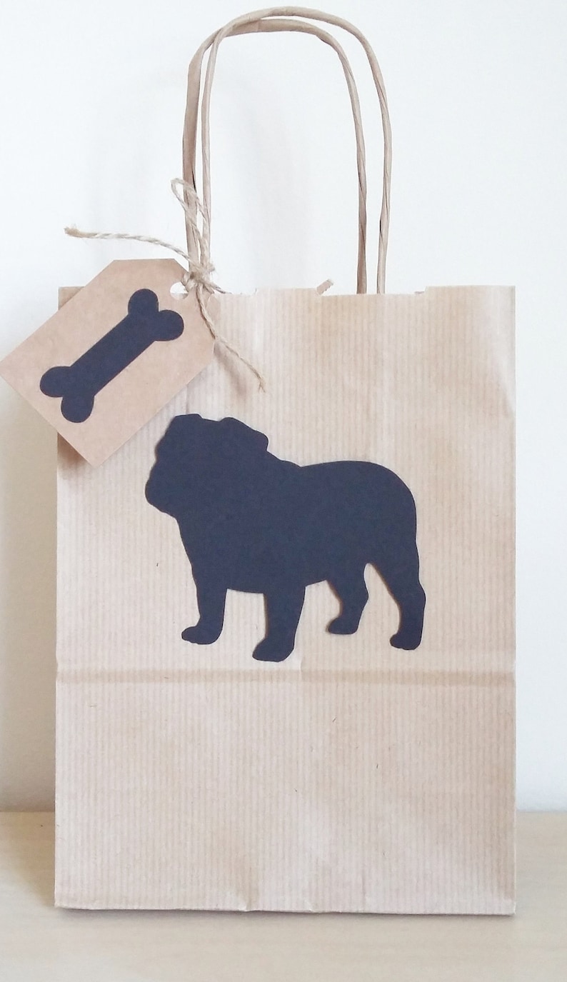 ANY BREED Dog Party Bag Favor Favour Gift Bags Dog themed Goody bag image 2