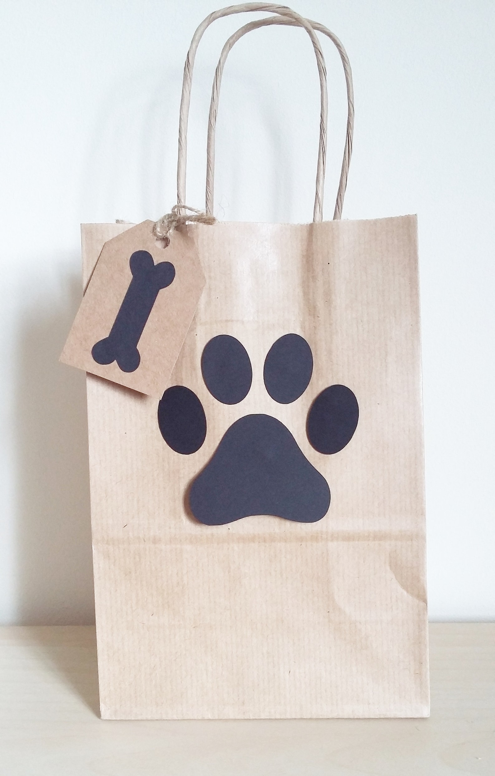 Paw Print Dog Party Bags Goodie Bag Gift Favour Favour Bags Etsy UK