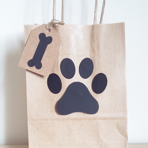Paw Print Dog Party Bags Goodie Bag Gift Favour Favour Bags Etsy UK