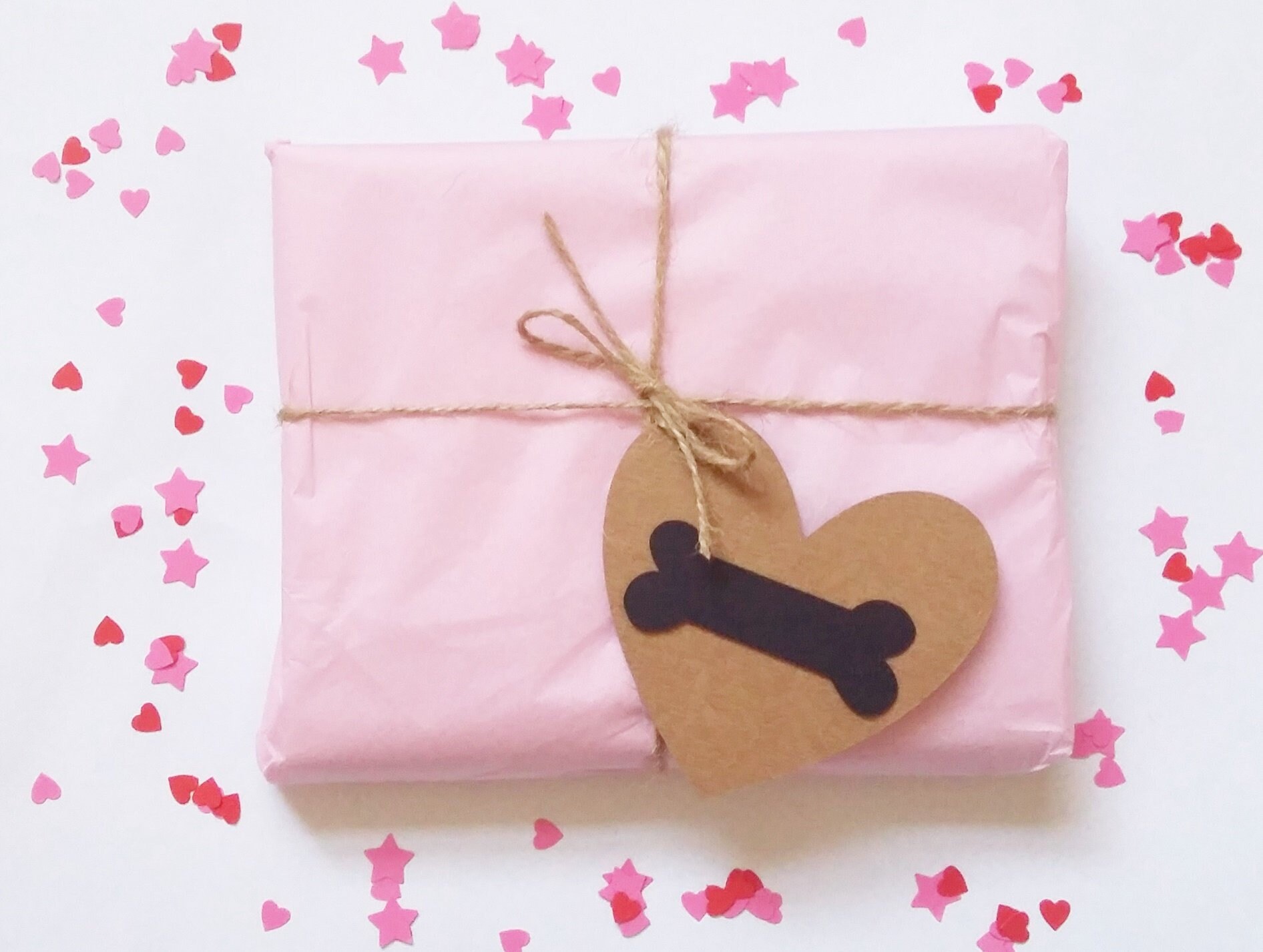 dog bone wrapping paper