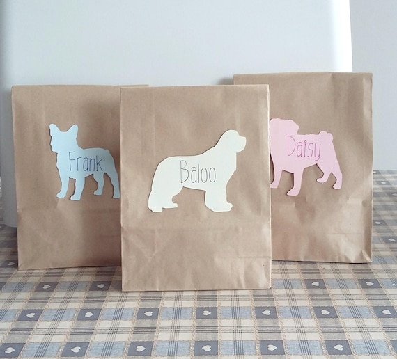 ANY BREED Dog Party Bag Favor Favour Personalised Personalized Custom Gift Bags