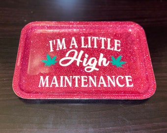 Custom 3pc Rolling Tray Set -Ashtray-Stash Jar-Rolling Tray-420-Weed Rolling Tray