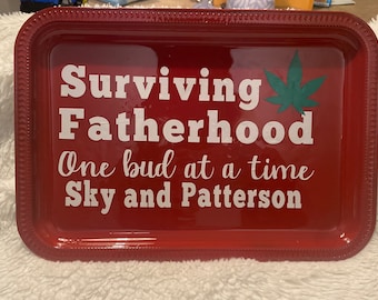 Father’s Day, all colors 2hour sale!!Custom 3pc Rolling Tray Set -Ashtray-Stash Jar-Rolling Tray-420-Weed Rolling Tray