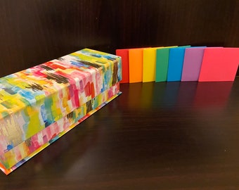 100 Envelope Challenge Kit-Plastic Box Assorted Colors