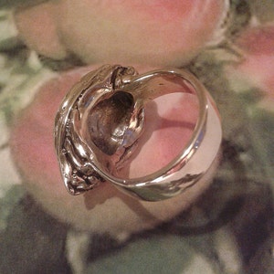 Peach Handmade bronze ring Peach core Summer fruit Orchards Nature image 3