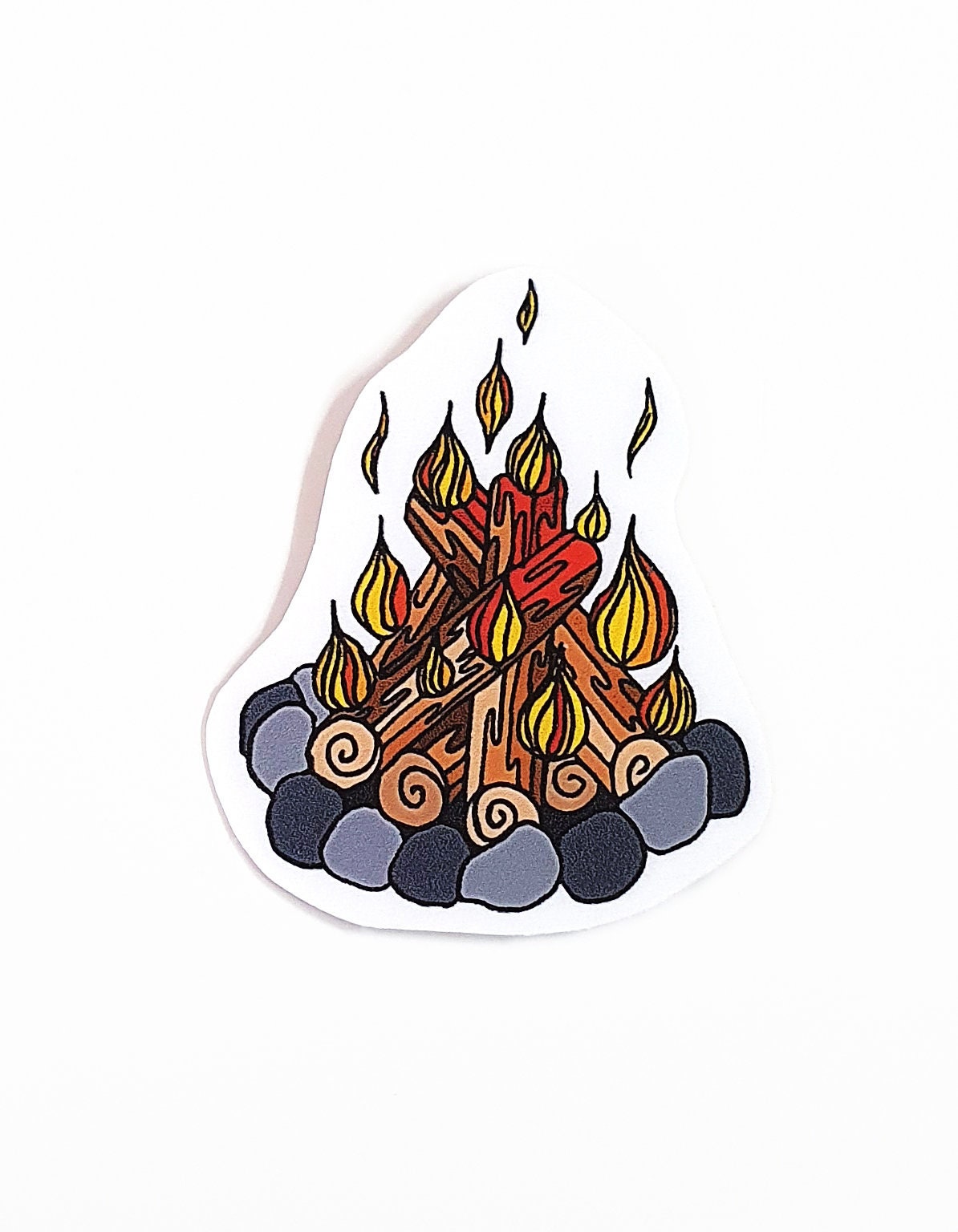 Sticker Campfire Etsy