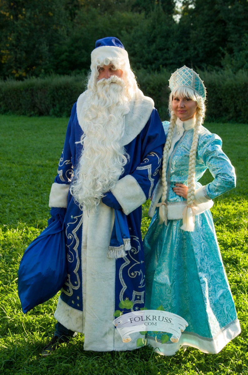 Authentische Kostüm Väterchen Frost russische Weihnachtsmann | Etsy