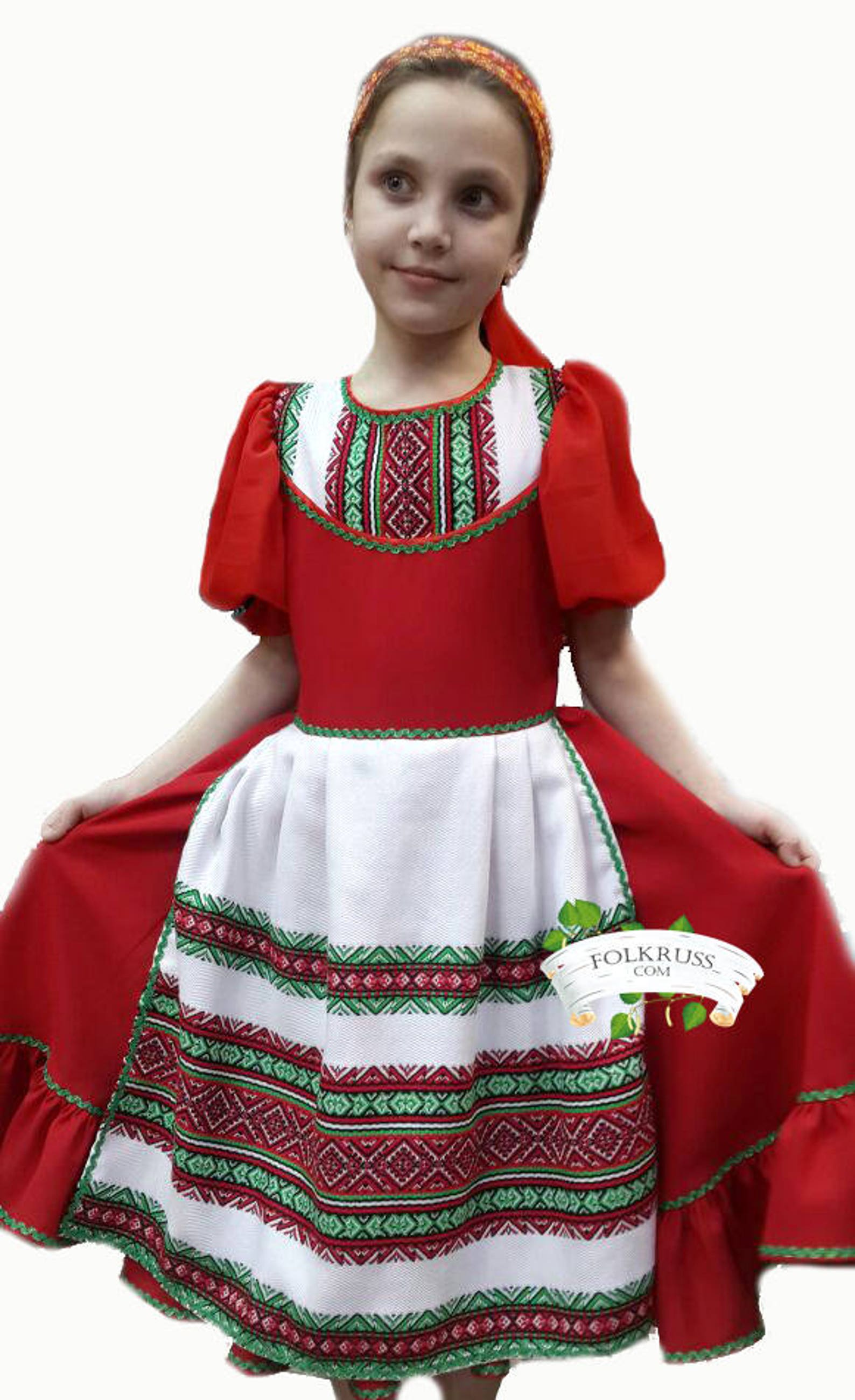 Traditional Belarusian suit Belarusian girl costume dance | Etsy