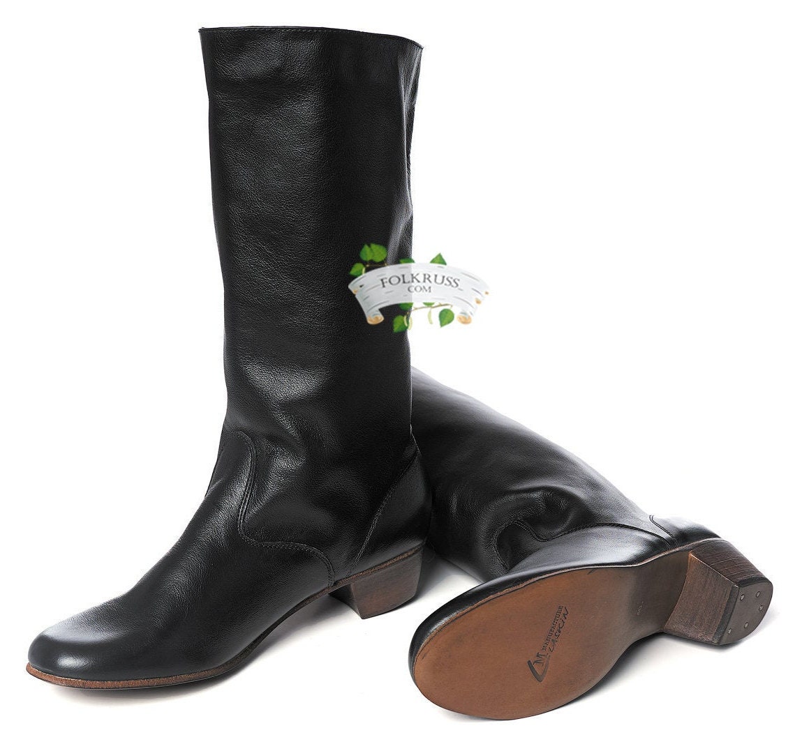 Woman Russian Dance Hight Boots Cossack boots Leather woman Etsy